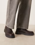 [WALK LONDON] Walk London Callum Seam chelsea boots in brown 42 BROWN