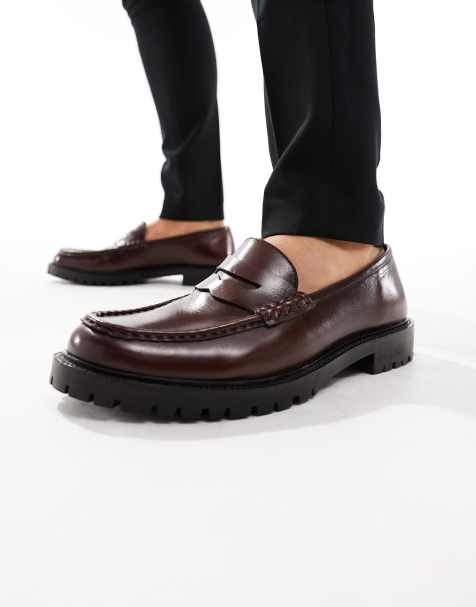 Brown Leather Loafers For Men