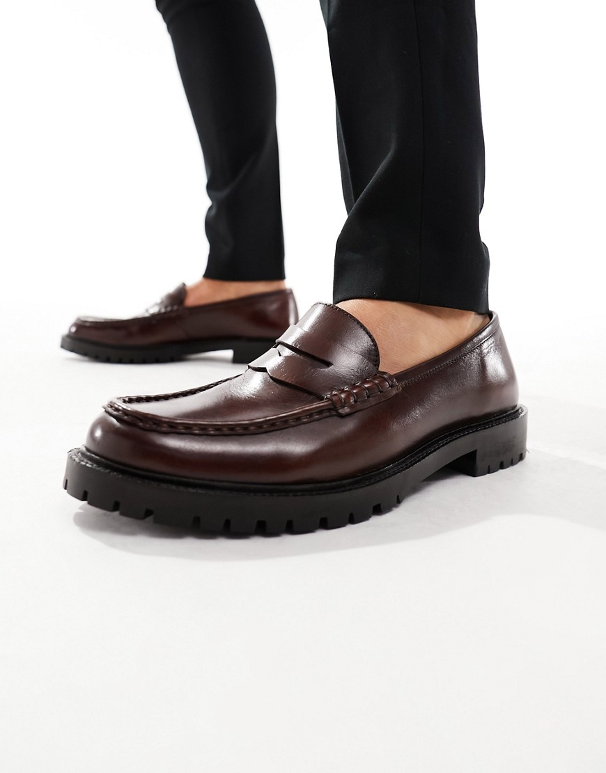 Campus loafers in brown leather