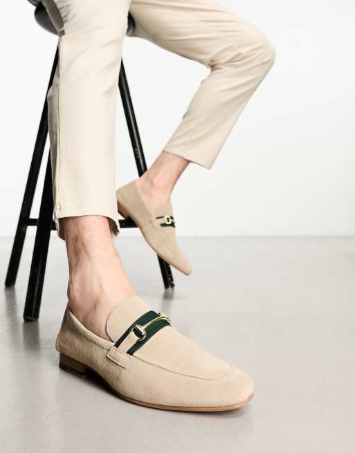 Walk London - Capri - Mocassins à mors en daim - Beige