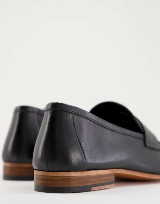 Walk London Capri Penny loafers in nappa black leather, 4 of 4