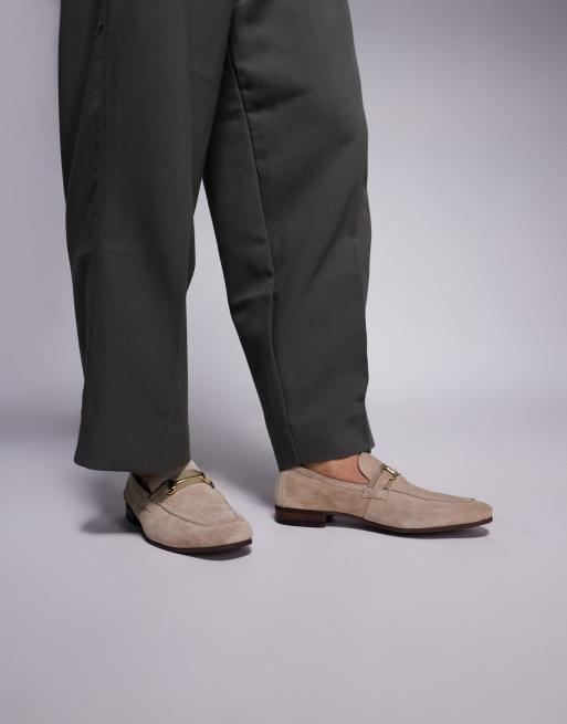 Walk London Capri trim loafer in stone suede, 4 of 4