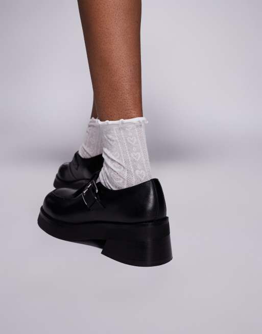 Walk London Cheryl buckle shoes in black leather, 2 of 4