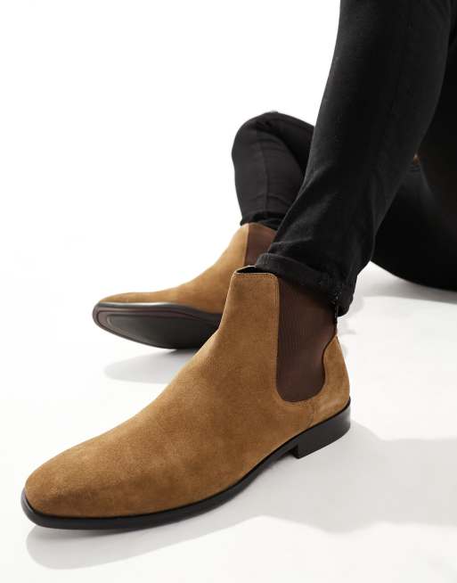  Walk London - City - Bottines chelsea en daim - Fauve, 3 de 4