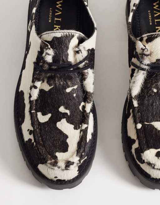 Walk London Clara Apron Shoes in cow print, 2 of 4