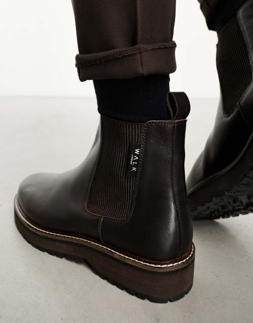 Walk London – Connery – Chelsea-Stiefel aus braunem Leder, 3 von 4