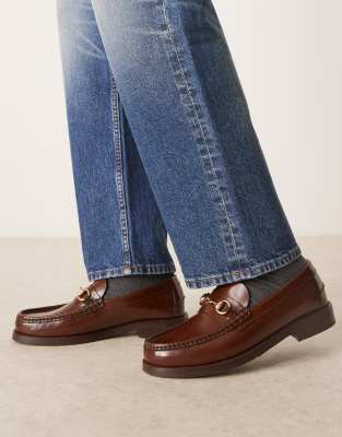 Walk London Dalston trim loafer in tan - view 1