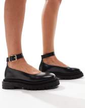 Walk London Roxy snaffle loafers in black leather | ASOS