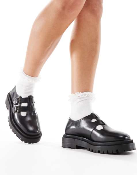 WALK LONDON - Dana - Scarpe Mary Jane doppie in pelle nere - view 1