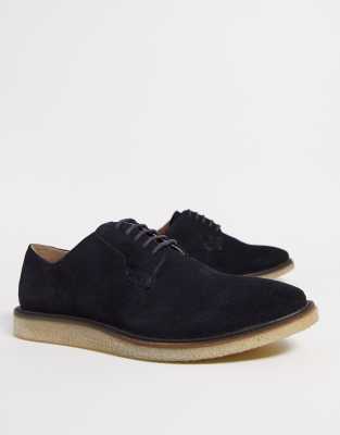 chaussure daim bleu