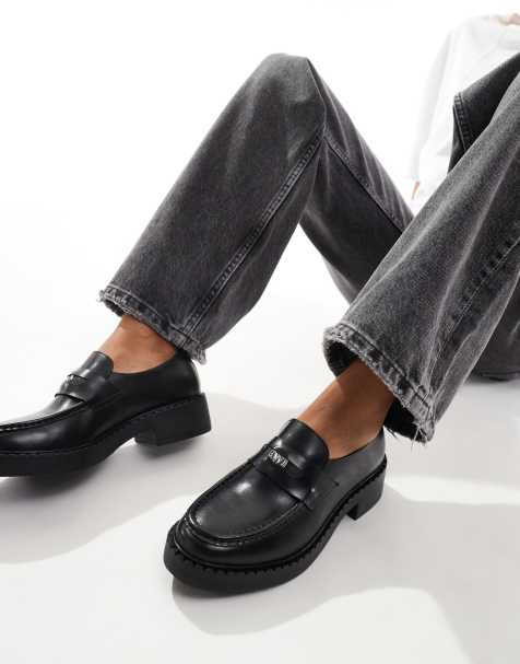 Walk London - Dolly - Mocassins en cuir - Noir - view 1