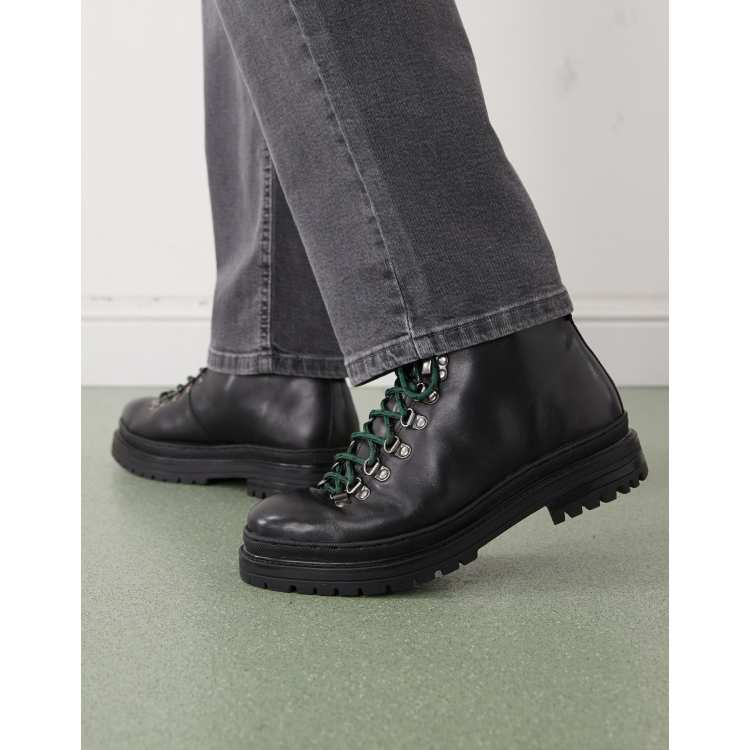 Walk London eagle hiker boots in black | ASOS display picture 1
