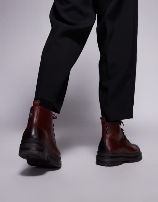 Walk London eagle hiker boots in brown, 3 of 4