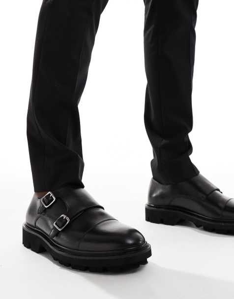 Walk London - Felix - Chaussures à boucles en cuir - Noir - view 1