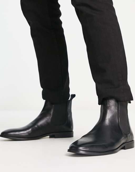 Walk London florence chelsea boots in black leather | ASOS