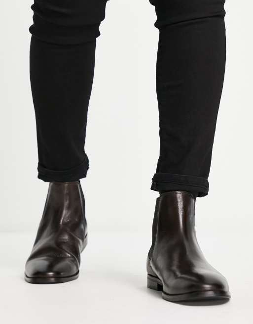 Walk London florence chelsea boots in brown leather | ASOS