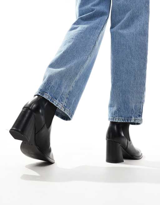 Walk London Frankie boots in black leather, 3 of 4