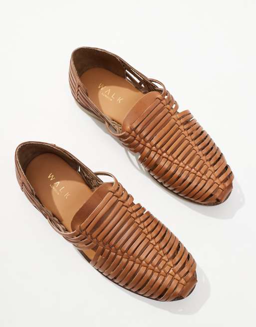  Walk London - Harry Weave - Scarpe color cuoio in pelle, 4 di 4