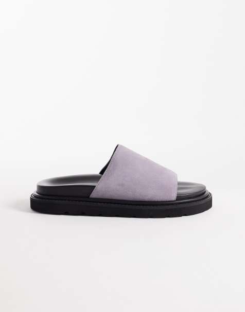 Walk London - Holly - Claquettes en daim - Violet - view 1