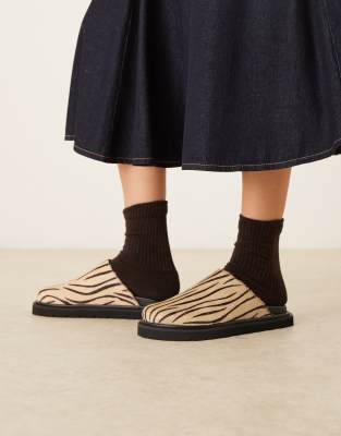  Holly mule in zebra print