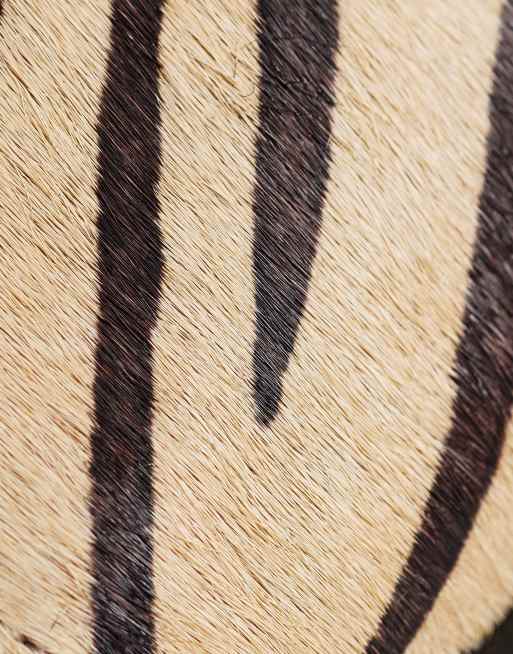 Walk London Holly sliders in zebra print, 4 of 4