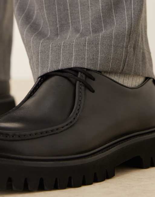 WALK LONDON - Hopper - Scarpe in pelle nere con impunture, 3 di 4