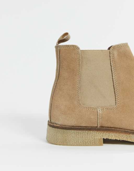 Walk London - Hornchurch - Bottines Chelsea en daim - Taupe, 3 de 4