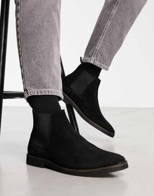 Walk London - Hornchurch - Stivaletti Chelsea neri scamosciati