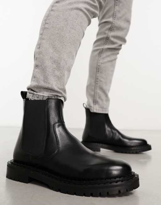 Chelsea boots with black clearance jeans