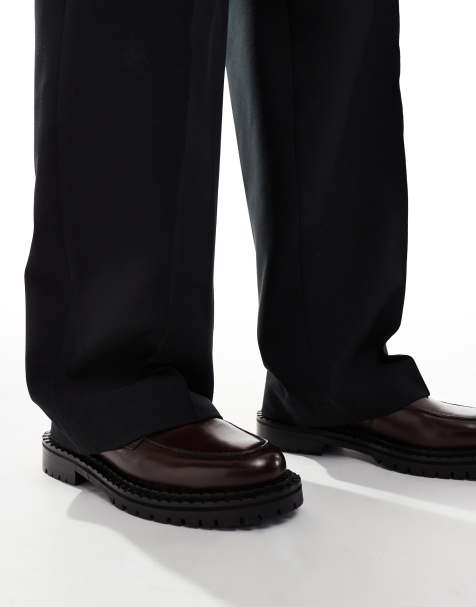 Walk London Jagger saddle loafer in brown leather - view 1