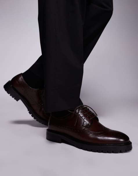 Walk London – James – Bruna brogueskor i läder - view 1