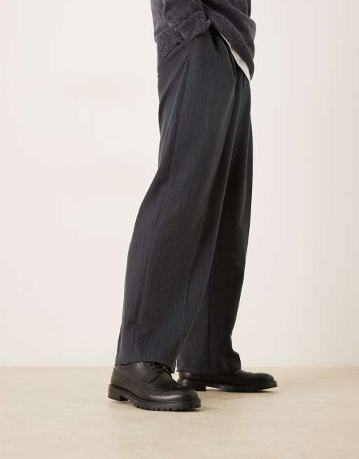 Walk London - James - Scarpe brogue nere in pelle, 3 di 4