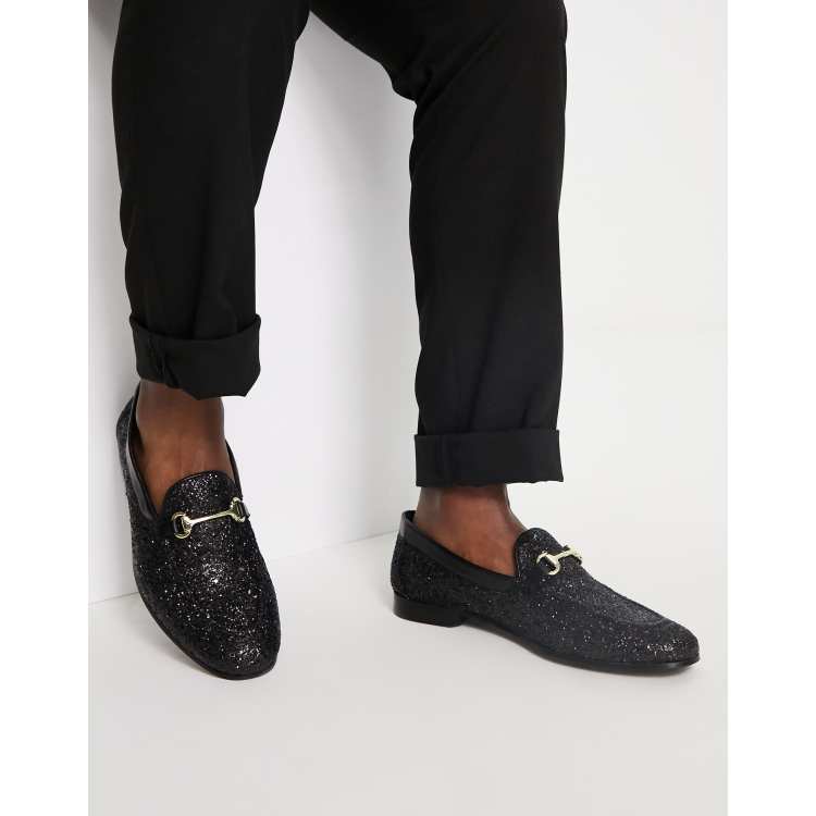 Gucci glitter hot sale loafers