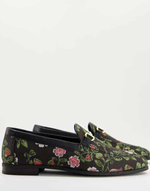 Walk London - Joey - Loafers met trends en bloemenprint in multi