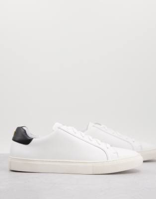 WALK LONDON Walk London Kensington cupsole trainers in white leather