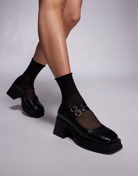 Walk London - Liley - Babies en cuir - Noir - view 1