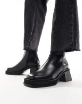 ASOS DESIGN Ranger smart mid-heel boots in black