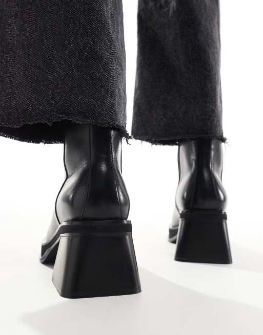 WALK LONDON – Lily – Lederstiefel in Schwarz mit Reißverschluss innen, 4 von 4