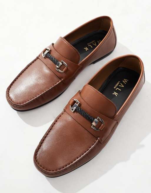 Walk London – Luigi – Leder-Loafer in Hellbraun mit Seil-Detail, 2 von 4