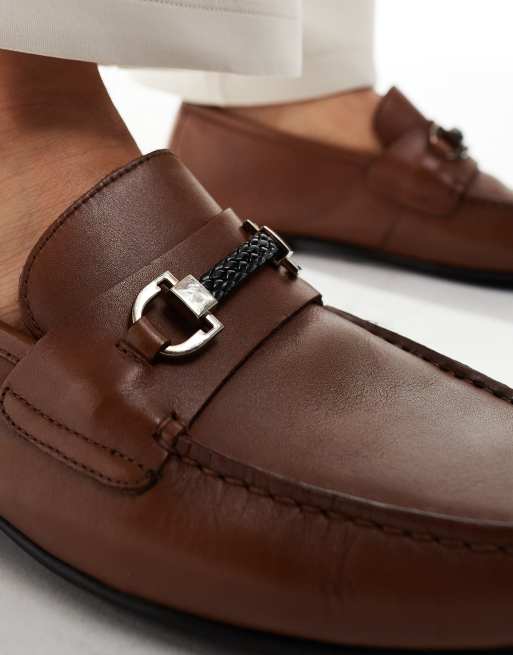  Walk London – Luigi – Leder-Loafer in Hellbraun mit Seil-Detail, 4 von 4