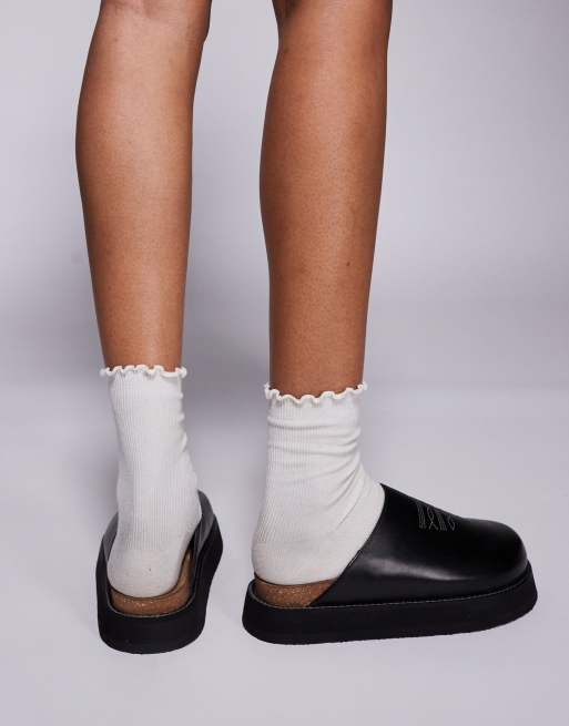 Walk London Madrid western mule In black leather, 3 of 4