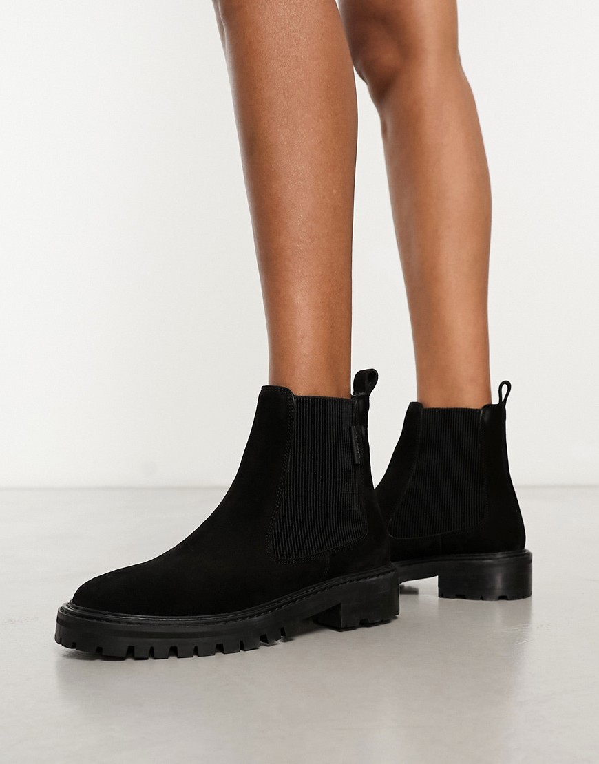 Marina chelsea boots in black leather