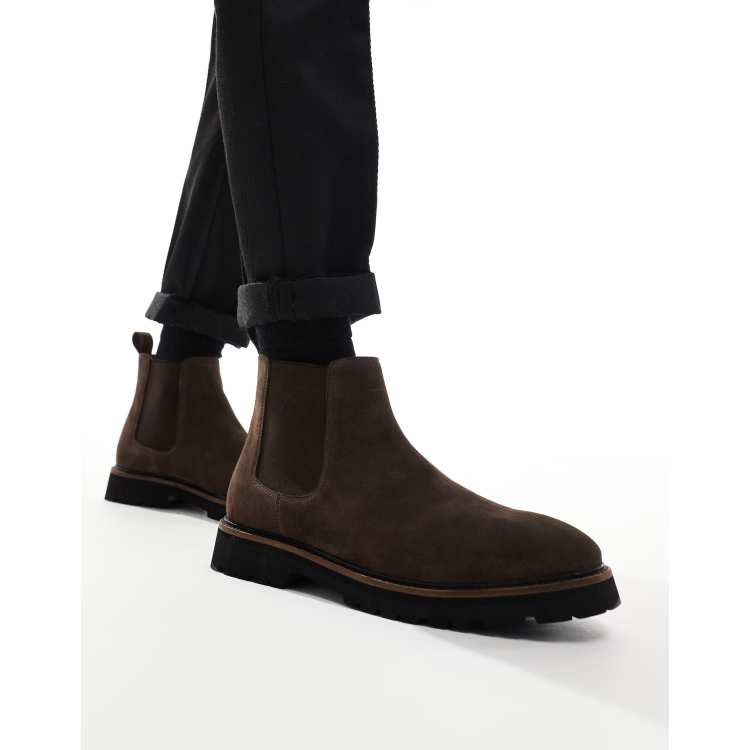 The Row Grunge Suede Chelsea Boots ブラウン The Row - Grunge suede Chelsea boots The Row