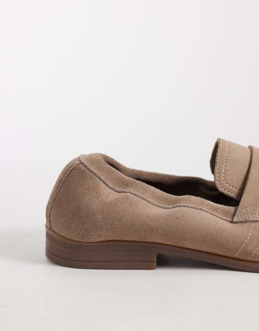 Walk London - Naples - Suède loafers met rimpeleffect in stone, 4 van 4