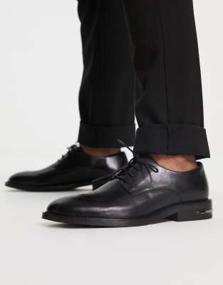 WALK LONDON Walk London Oliver lace up shoes in black leather