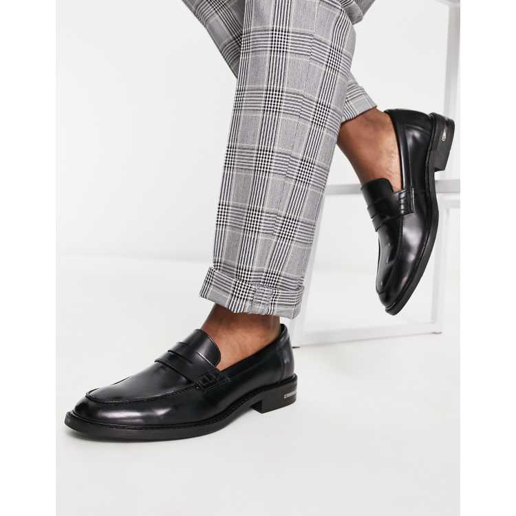 Walk London Oliver Penny Loafers In Black For Men Lyst | lupon.gov.ph