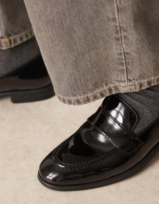 Walk London Oscar slip-on loafers in black, 3 of 4