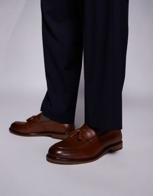 Walk London – Putney – Leder-Loafer in Hellbraun mit Quasten - view 1