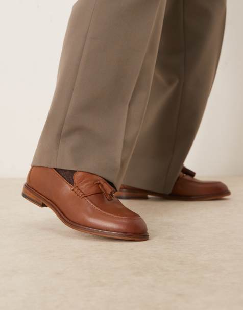 Walk London - Putney - Mocassini con nappe in pelle color cuoio - view 1