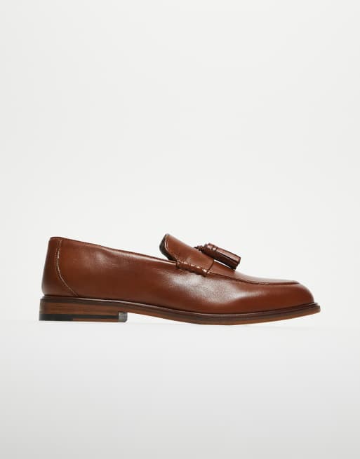 Walk London - Putney - Mocassini con nappe in pelle color cuoio, 2 di 5